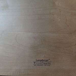 Longaberger wood shelf and note pal lid only